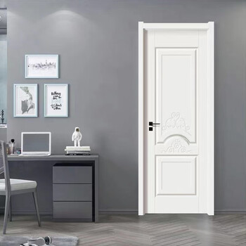 Composite solid wood door flat door home interior door room bedroom door set door painted ecological door mute steel wood steel wood door