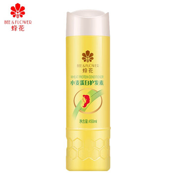 Bee&flower bee flower conditioner wheat protein nutritional smooth olive moisturizing hair repair improves frizz 450ml pack wheat protein 450ml no specifications