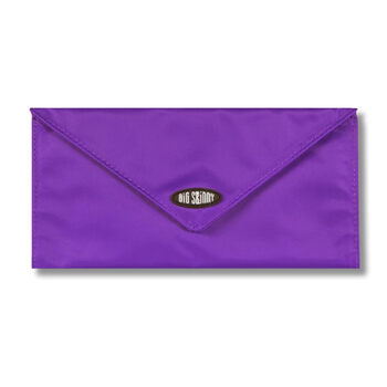 Big skinnyskinny rfid blocking ultra-slim tri-fold checkbook wallet, purple, one size purple one size