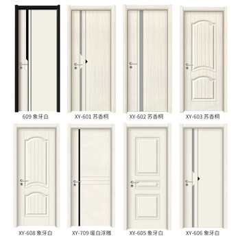 Wen yijia interior door bedroom door solid wood composite paint-free door carbon crystal ecological solid wood door white door modern simple set pur edge-sealed single door leaf (no opening - hardware door cover not included) style notes