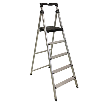 Stable ladder aluminum alloy five-step folding ladder multi-functional herringbone ladder single-sided indoor climbing ladder 1.67 meters cal5-3cn