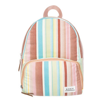 Roxy women's always core mini backpack white salty stripes one size