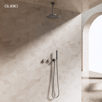 Gubid two-function concealed shower hot and cold dual-control embedded shower set gd1011q-starry sky gray