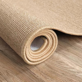 Bangyuan imitation sisal carpet customized japanese living room 2025 new light luxury sofa cushion studio photography floor mat cat scratching mat large grain pineapple pattern-camel-cotton linen bottom customized