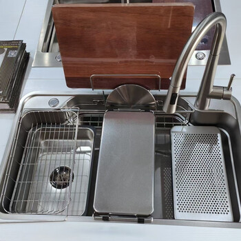 Fancychic1272 people collect japanese 3d embossed lixil flat embossed sink sus304 embossed large single tank multi-functional water fashion classic 8048 package a moen pull-out faucet 80*48 nanometer silver