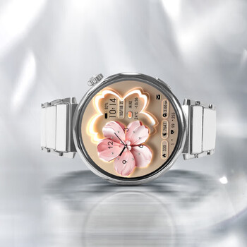 Huawei (huawei) goddess's new product huawei watch gt5 women's intelligent emotional health assistant new ovarian function assessment 520 valentine's day birthday gift for girlfriend and wife goddess customized gt5 41mm silver dial + ceramic silver strap