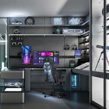 Piano esports room customized bedroom esports table electric lift table hole board desktop computer desk desk bookshelf prepaid deposit