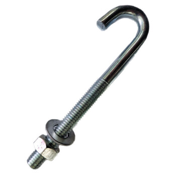 Xmsjm8m10m12m14m16 carbon steel galvanized hook bolt national standard anchor screw embedded part hook head screw 14*300 umbrella type 10 sets one pole one