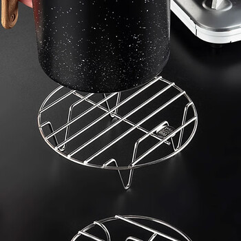 Onlycook316 stainless steel household steamed buns, steamed vegetables, pressure cooker, rice cooker, water-isolated steaming slices-316 steaming rack with short legs 12cm