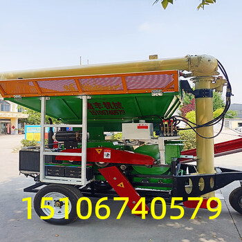 Wen yijia forklift feeding corn threshing machine large fully automatic threshing machine with high output and high efficiency self-propelled threshing wine red