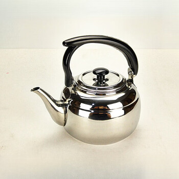 Shadow thickened stainless steel hotel teapot restaurant hotel teapot black classical small tea pot induction cooker kettle thickened stainless steel color teapot without filter with detergent 1.2l 1l or more