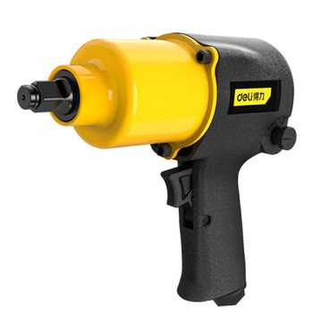 Deli pneumatic wrench multi-speed speed adjustment auto maintenance tool 1/2 inch 550n.m (yellow) (handle) dl-qdb21-550