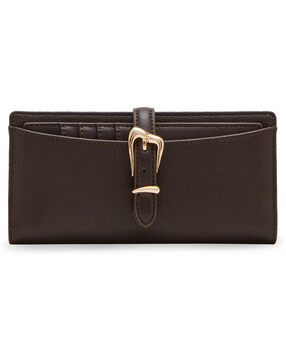 Anne klein women's ak 2-piece gift set wallet with engraved buckle and more brown x-small