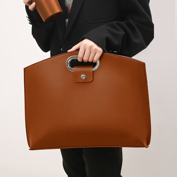 Lugeli portable laptop bag 14-inch men's and women's multifunctional commuting business large capacity office tablet protective case laptop bag maillard brown + liner bag 13/14 inch