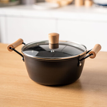 Kanda iron crown series pot three-piece set wok soup pot frying pan set iron crown wok 32cm