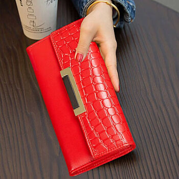 Scarecrow wallet women's long style 2025 new genuine leather clutch multi-card slot wallet multifunctional atmospheric wallet niche design