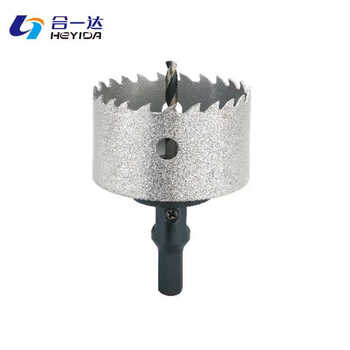 Interesting things pocket together with sawtooth alloy hole opener to open fireproof board calcium silicate board aluminum alloy stainless steel hard joint 190mm