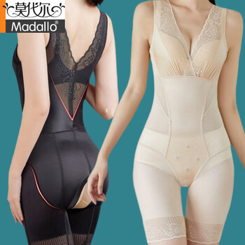 Modal one-piece open crotch body shaping garment for summer slimming and abdominal control, new hip lifting corset, body sculpting, seamless shaping, open crotch style, black + skin color, 2 pieces, xl 116-125 catties, taken according to weight