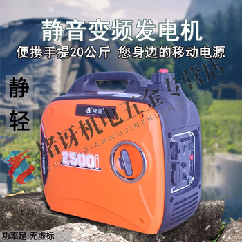 Pupan gasoline generator 220v small household silent outdoor camping portable camping mobile power supply silent power generation silent 2000w 220v camping barbecue charging