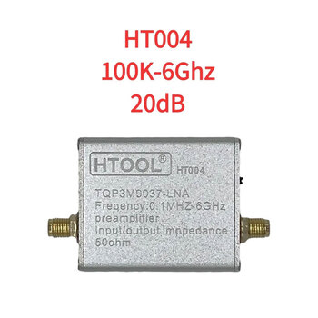 100k-6ghz low noise amplifier 30db gain front rf radio frequency lna module signal amplification ht004 (gain 20db)