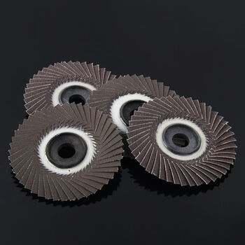 Louver wheel grinding disc 1331 people collected louver blade stainless steel soft polishing disc 100 angle grinder grinding soft disc black sand 320 mesh 10 pieces