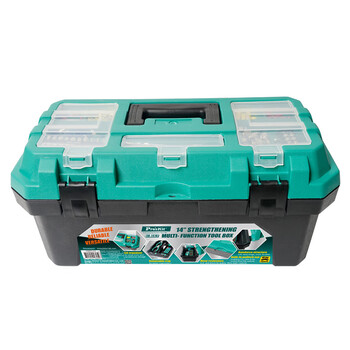 Baogong (pro skit) sb-1418 reinforced household plastic tool box storage box multi-functional repair tool box (14 inches) outer diameter 350*200*165mm (sb-1418)