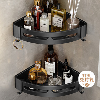 Hu xiansen bathroom rack bathroom punch-free bathroom sink kitchen wall-mounted triangle toilet storage