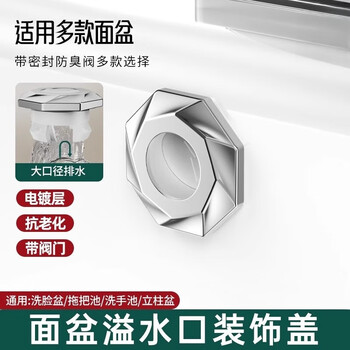 Jiacube wash basin overflow hole plug basin sealing cover wash basin plug sealing plug pool deodorant and anti-overflow decorative cover