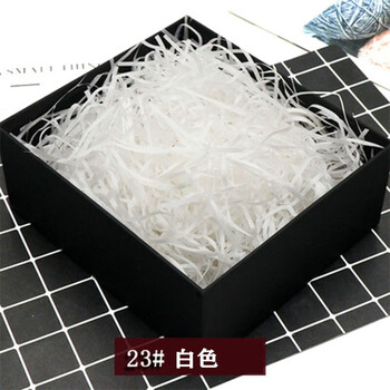 Raffia filler high-end wholesale paper strips as souvenirs, wedding decorations, shredded paper silk fruit gift box 3 pounds, white paper silk 20 pounds (10000 grams)
