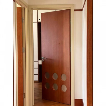 Hangzhou medieval style wooden door interior door solid wood composite painted door bedroom concierge door set door room door teak 1