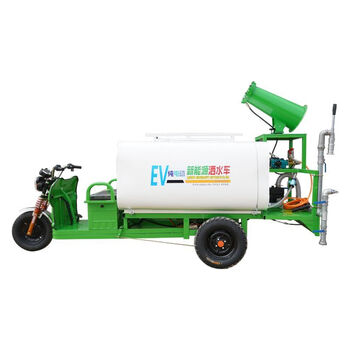 Renjuyi new energy sanitation five-in-one fog cannon electric three-wheel sprinkler truck new energy electric sprinkler truck construction site sprinkler truck 1.5 cubic meter three-in-one electric sprinkler truck