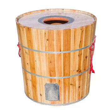 Master li thickened wooden barrel sesame cake stove with stainless steel sink wooden barrel sesame cake stove with dried plums and vegetables sesame cake stove wooden barrel original surface stove 60*60cm