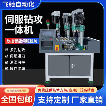 Wen yijia multi-axis servo tapping machine, fully automatic drilling and tapping machine, cnc multi-head horizontal automatic chamfering machine, turntable multi-station drilling and tapping machine