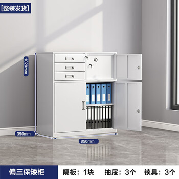 Beijing and shanghai file cabinets, office security cabinets, iron sheet file cabinets, steel equipment lockers, voucher cabinets, three-bucket short cabinets, thickened models