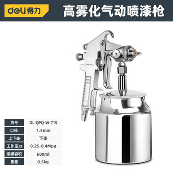 Deli spray gun pneumatic paint spray gun for home car sheet metal coating latex paint special dl-qpq-w71s