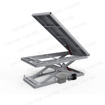 Zhongding lift electric hydraulic lifting platform turning machine 90 degree tilt function lifting reversal loading platform 1 ton