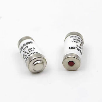 Gjxbp customized r026rl98brl8b spiral ceramic fuse tube 25a35a40a50a63a melting rl98-50a 20 pieces