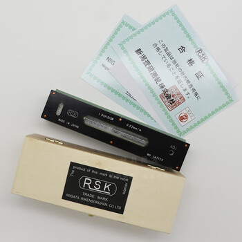 Japan niigata riken strip level high precision 150/200/300mm v-type level rsk 0-200 accuracy 0.02mm