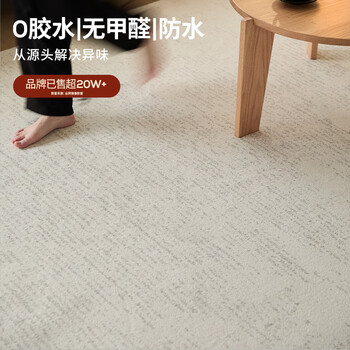 Cartifiya glue-free waterproof, formaldehyde-free, antibacterial, simple, modern, light luxury, non-slip living room carpet, danish snow 2*2.9 meters