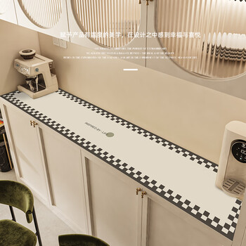 Xiaosujia light luxury and high-end porch side cabinet table mat dining side cabinet shoe counter top protection mat wash-free tv cabinet cover moli newly upgraded-one-piece customized sizes, contact customer service