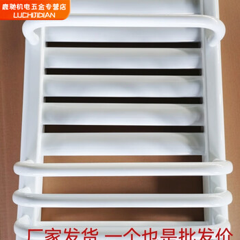 Qinkai aluminum alloy small back basket bathroom radiator wall mounted heating small back basket white center distance 400 high 7+4 one inch mouth 600mm aluminum alloy small back basket center distance 400