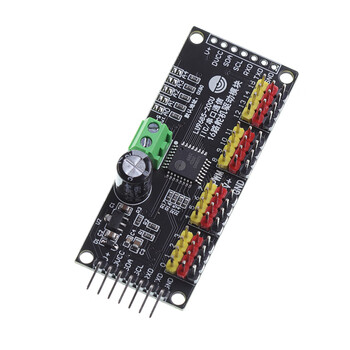 Dengshitang pwm driver board replaces the pca9685-16-channel/lu9685 chip 20-channel steering gear drive control module single-chip serial port iic lu9685 driver module (compatible with pca9685)