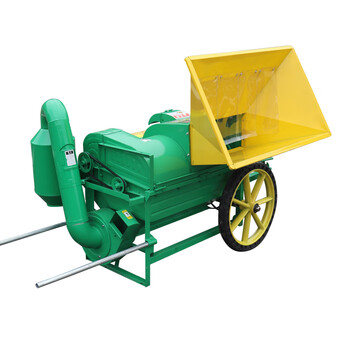 Pupan double-drum rape thresher, wheat, soybean and sorghum multi-functional large-diameter harvester, new household machine, new double-drum thresher + wheel screen