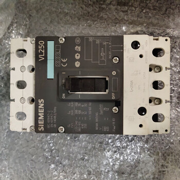 Siemens molded case circuit breaker vl250n 3p 200a 250a adjustable with mx and auxiliary siemens molded case circuit breaker vl250n 3p 200a 25