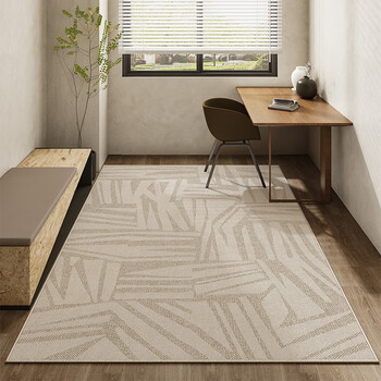 Carpet under the dining table japanese style study swivel chair chair floor mat home living room bedroom desk gaming chair wooden floor vanilla-2n 140*200cm sound insulation and noise reduction, non-slip and wear-resistant