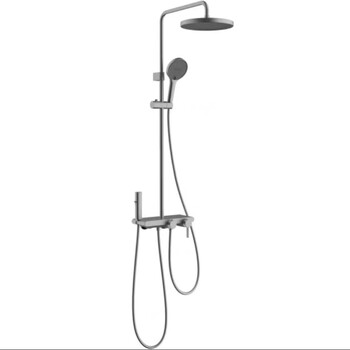 Jiumu store model x36048 newly launched automatic descaling four water outlets large storage table with spray gun shower shower set