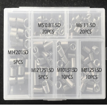Wire screw set combination boxed thread repair repair set wire set braces thread protection set m6m8m10m12 m5m6m8m10m12m14 set mixed set 1 set each