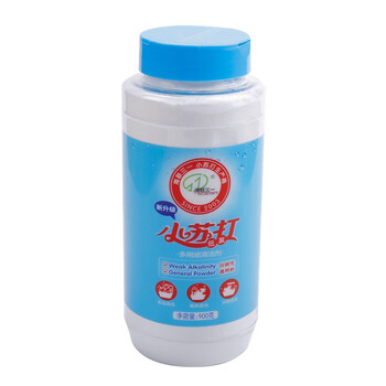 Hailian sans baking soda powder food grade household baking and cooking cleaning vegetables and fruits scale removal odor 900g double open cap bottle x1