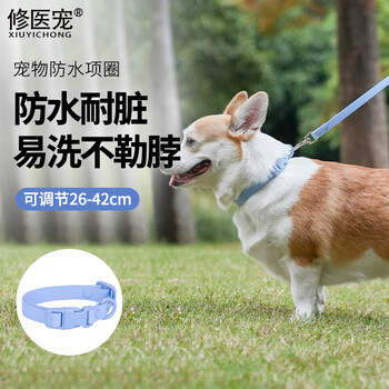 Repair medical pet dog waterproof collar collar dog collar with traction small dog collar medium-sized dog teddy bichon collar