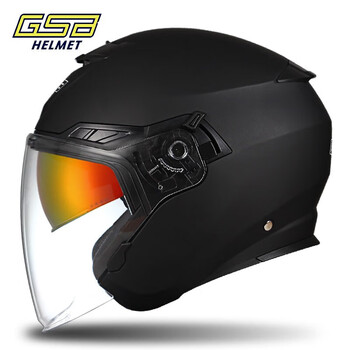 Gsbgsb helmet g-263 motorcycle helmet bluetooth headset dual lens 3c certified winter warm 3/4 helmet